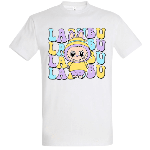 Sárga lila labubu