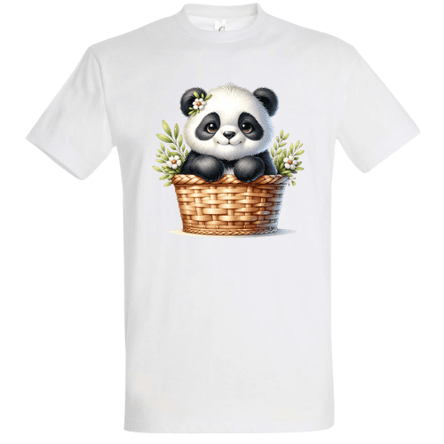 Kosárban ülő panda