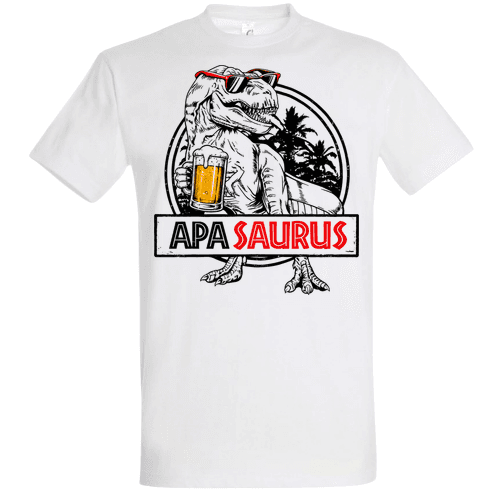 Apasaurus Sörös Póló – T-Rex Söröskorsóval | Apák Napja