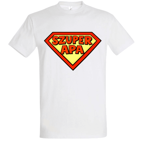 Szuper Apa Póló – Superman Pajzs Magyar Felirattal | Apák Napja