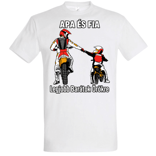 Apa és Fia – Legjobb Barátok Örökre | Motocross Apás Póló