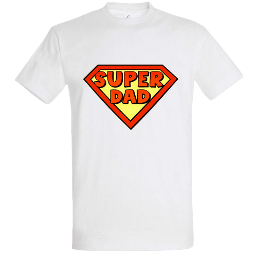 Super Dad Póló – Superman Pajzs Dizájn | Apák Napi Ajándék