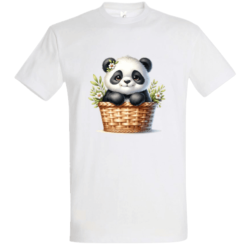 Kosárban ülő panda