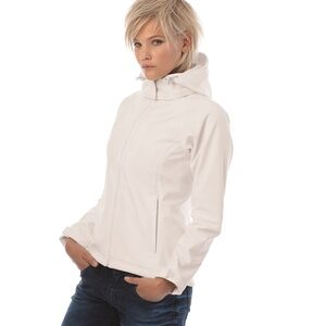 Softshell kabát kapucnis női - B&C