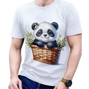 Kosárban ülő panda