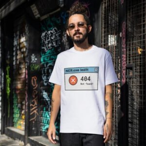 NER.exe leállt politikai vicces póló férfi fehér