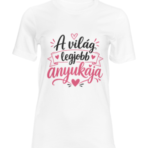 A világ legjobb anyukája póló – Kézírásos szalagos design