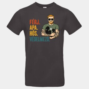 Férj. Apa. Hős. Védelmező. – Tetoválós Apás Póló