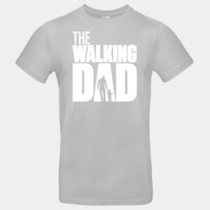 The Walking Dad Póló – Fekete Sziluett, Apával és Gyermekével