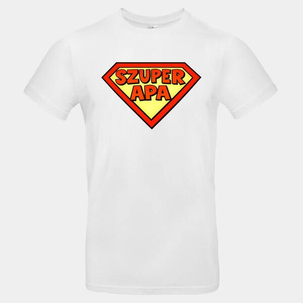 Szuper Apa Póló – Superman Pajzs Magyar Felirattal | Apák Napja