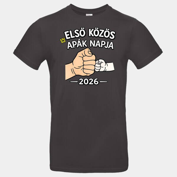 Első Közös Apák Napja 2026 – Apa-Baba Ökölbökölés Póló
